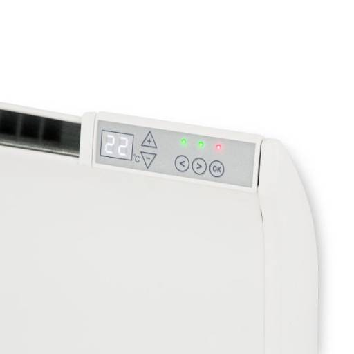Glamox TPA 06 elradiator med termostat, 230V, 600W, 7-11 m²