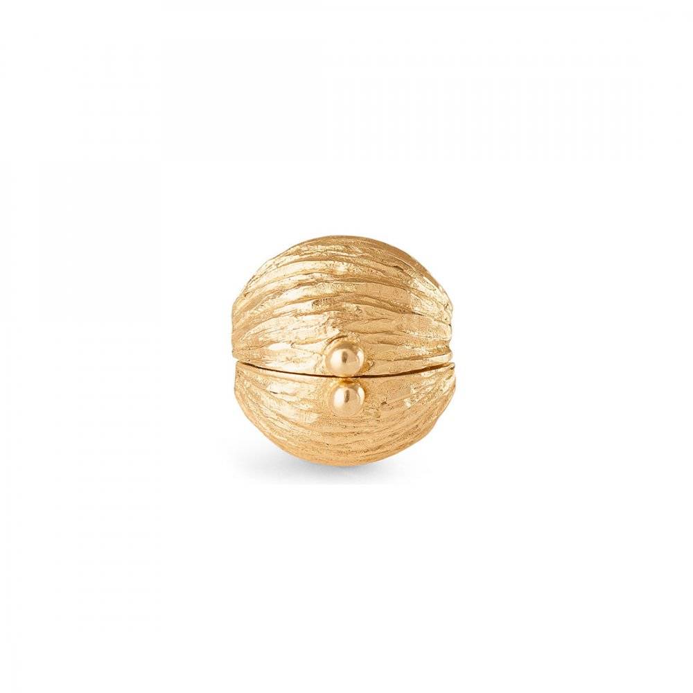 Nature Kullås Räfflat Gult Guld 8,5 mm