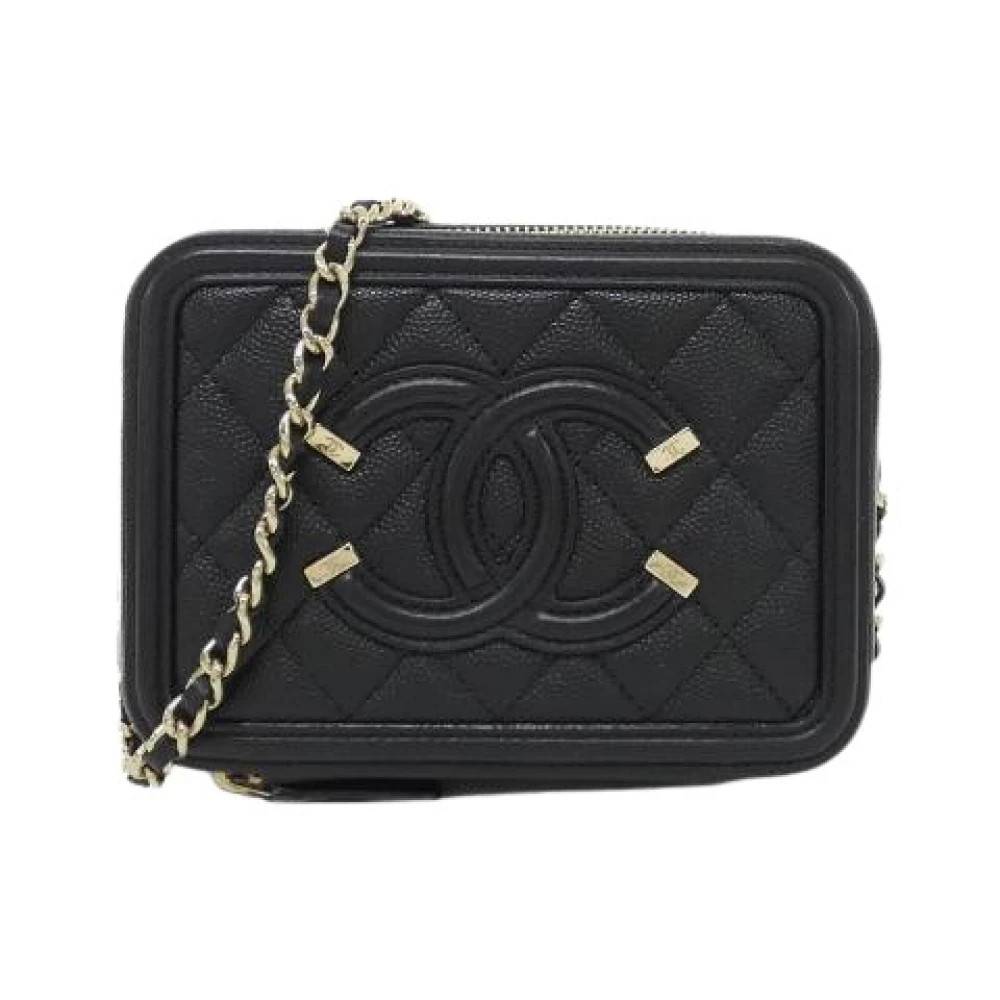 Chanel Vintage Pre-owned Grained Calf Shoulder Bag - Vintage - Dame - Sort - ONE SIZE - Uld