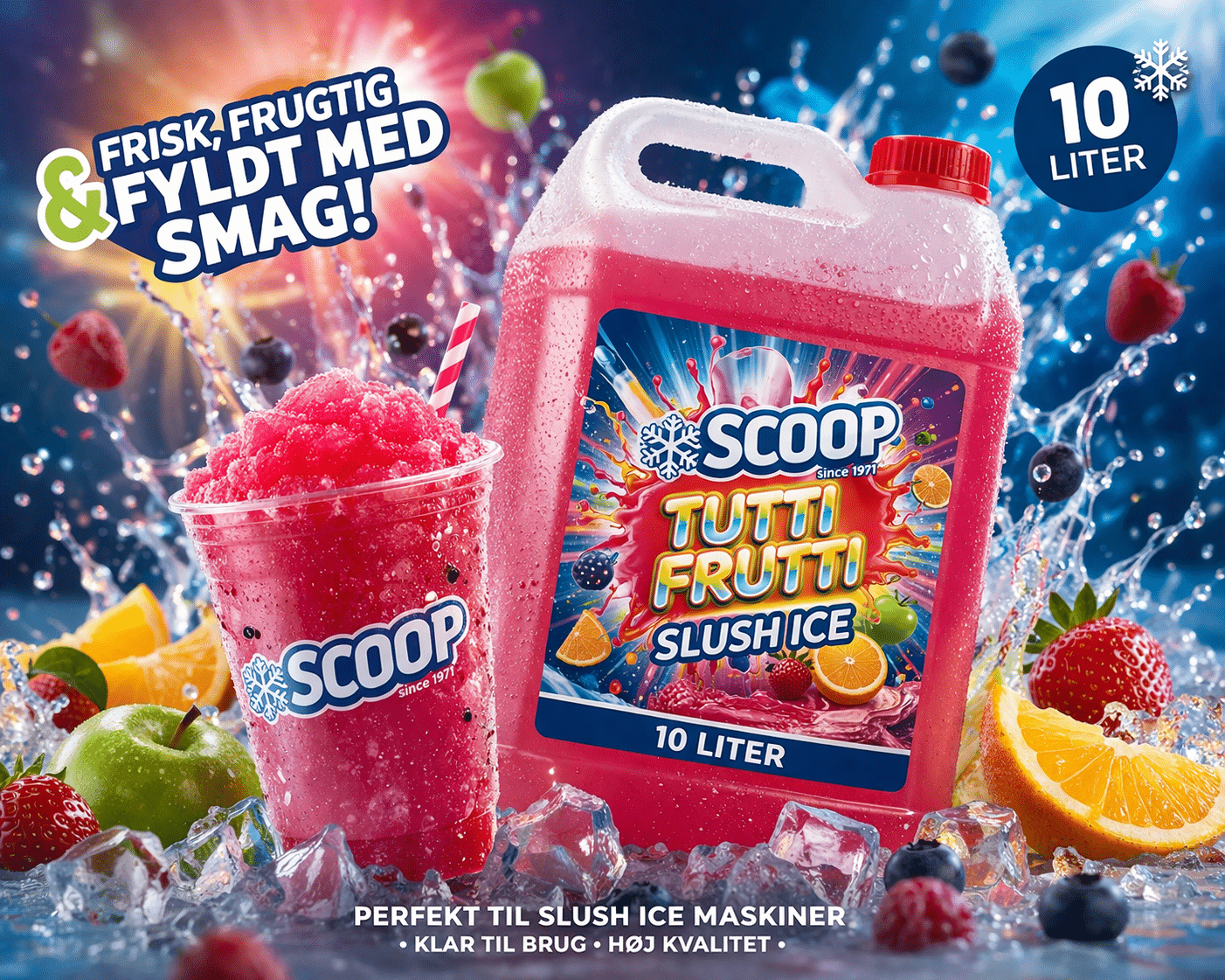 Scoop Tutti Frutti Slush Ice 10 Liter