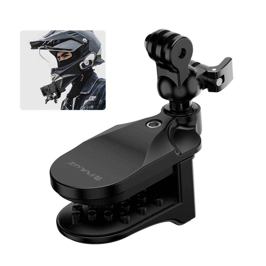 PULUZ motorcykelhjälm hakfäste för GoPro – Svart