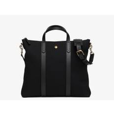 M/S Mate - Coal/Black - Italian cotton & nylon canvas & Black custom developed vegetable tanned full-grain bridle leather / coal black / 4202.92