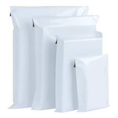 100 självhäftande fraktpåsar för Vinted, 4 storlekar ogenomskinliga plastkuvert - förpackning av kläder/skor, vattentät postväska