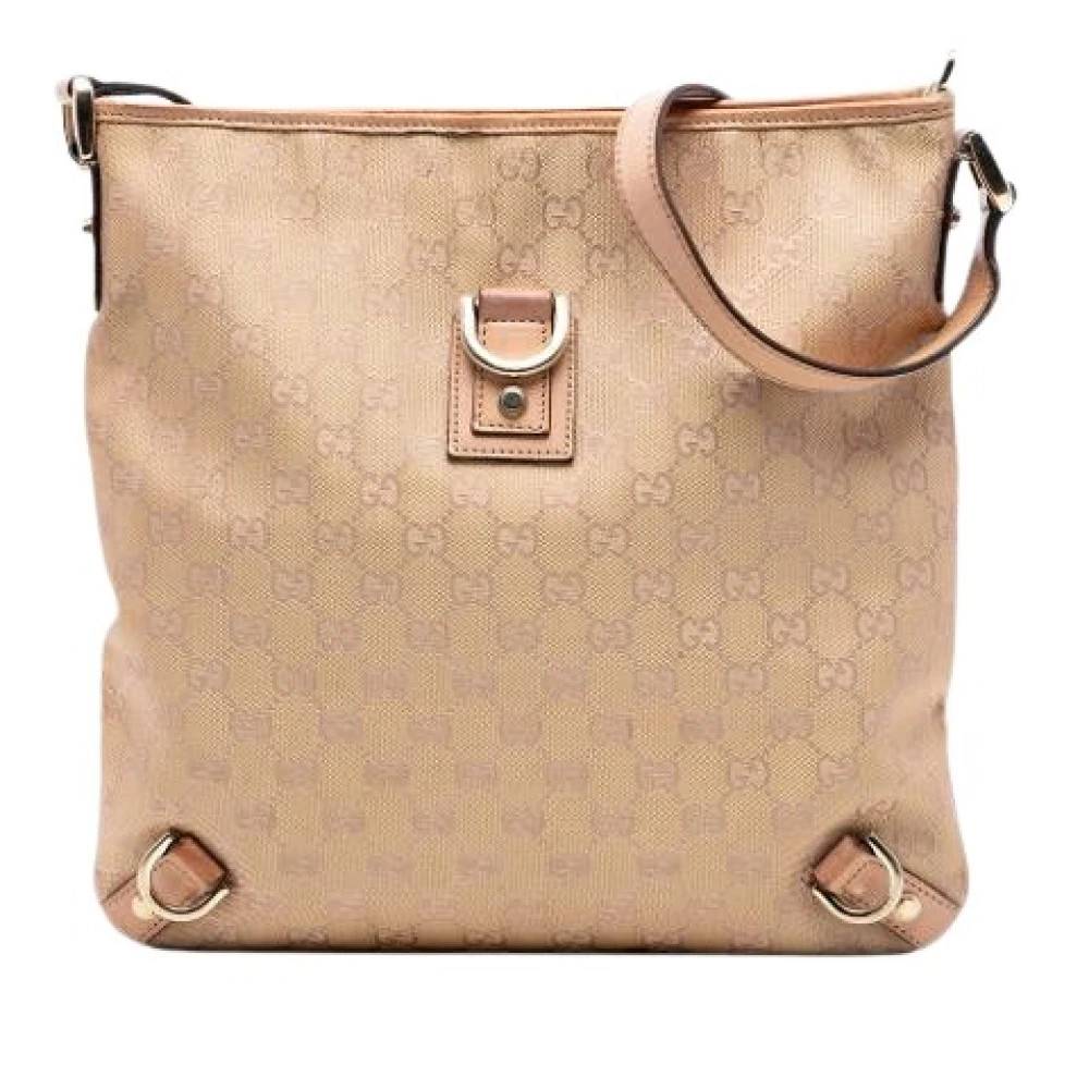 Gucci Vintage Pre-owned Abbey Skuldertaske - Vintage - Dame - Beige - ONE SIZE - Uld