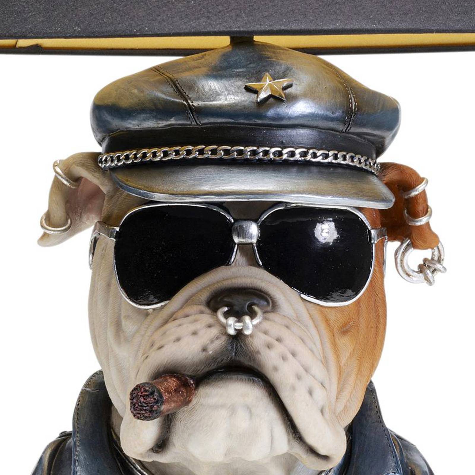 KARE Bordslampa Punk Dog, Blå, Vardagsrum / matsal, Textil / tyger / siden, Design, Bordslampa