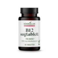 B12 Sugtablett 60 tabletter Närokällan ”Mängdrabatt”