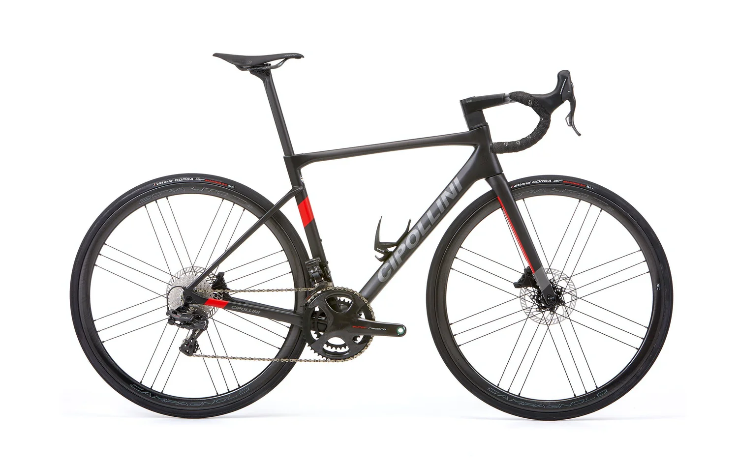 Cipollini Dolomia 2021 - Shimano Ultegra Di2 2x12sp - Fulcrum Airbeat 400 - 120 / XL / CARBON-ANTHRACITE-RED MATT (XL)