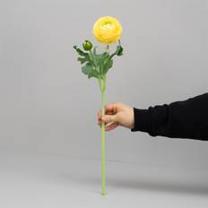 Kunstig Blomst - Ranunkel, 50 cm. GUL