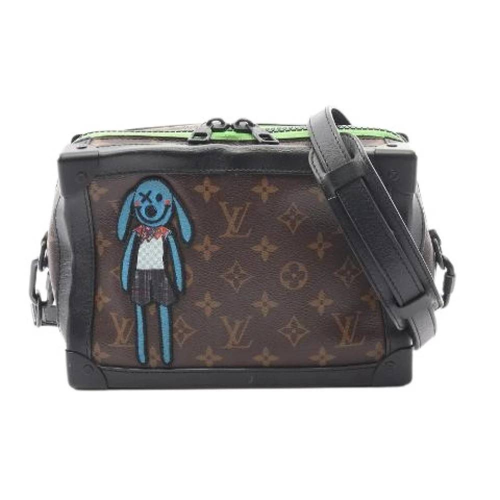 Louis Vuitton Vintage Pre-owned Soft Trunk LV Friend Monogram Macassar Skuldertaske - Vintage - Herre - Brun - ONE SIZE - Uld
