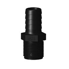 1 1/4 SLANGNIPPEL 32MM LÅNG UTV.GÄNGA SVART TRUDESIGN
