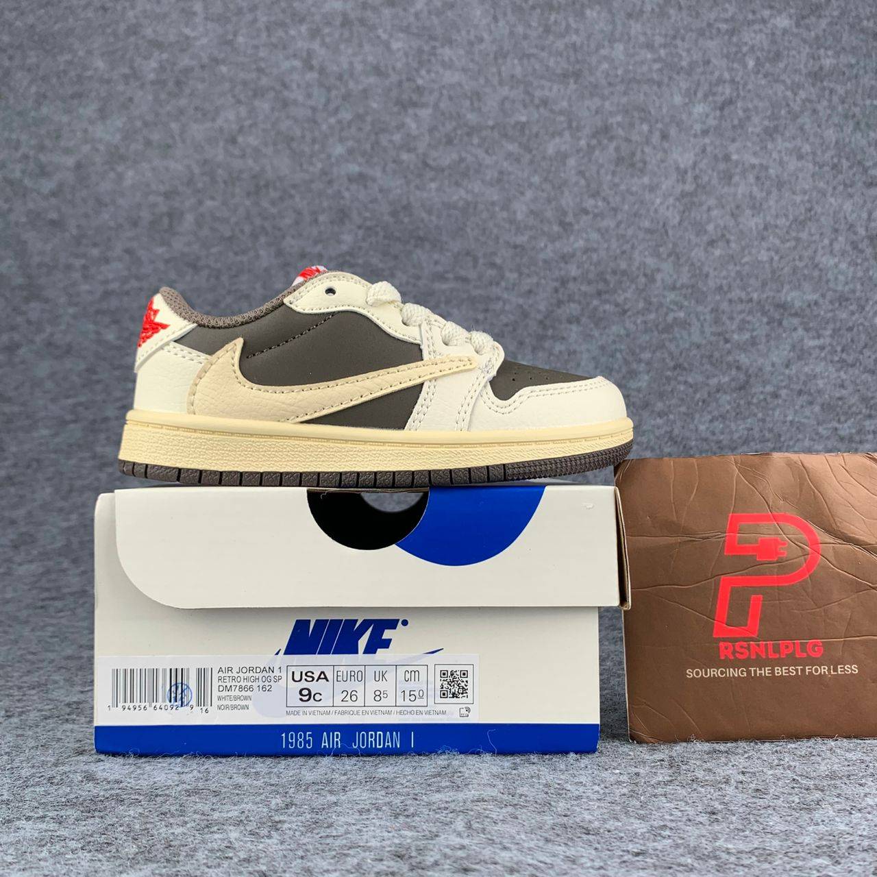 Travis Scott x Air Jordan 1 Low OG PS 'Reverse Mocha' - EUR 26.5 • US 9.5C • UK 9