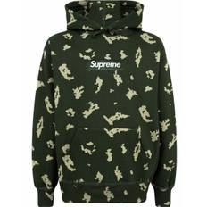 Supreme - hoodie med logotyp - unisex - bomull - XXL - Grön