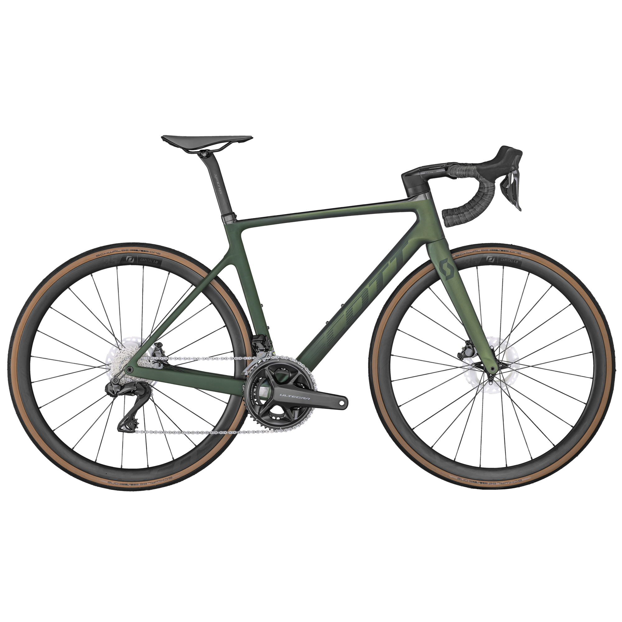 Scott Addict RC 15 komodo green 2022 - Shimano Ultegra Di2 2x12sp - Syncros Capital 1.0 - 043 / 52 / Komodo Green