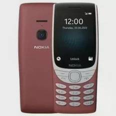 Nokia 8210 Rød, 2,8", TFT LCD, 240 x 320, Unisoc, T107, Intern RAM 0,048 GB, 0,128 GB, microSDHC, Dual SIM, Hovedkamera 0,3 MP,