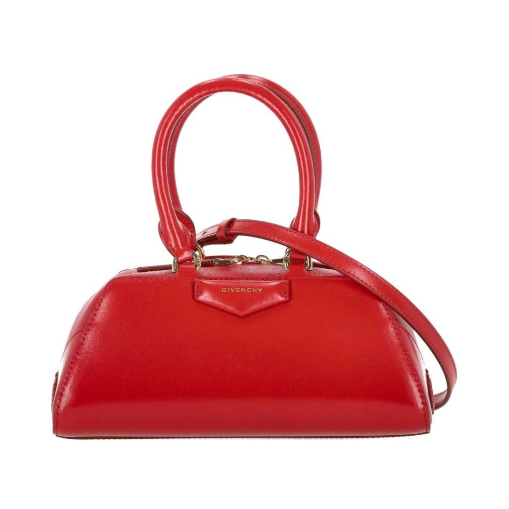 Givenchy Rød Top Håndtag Skuldertaske - Tasker - Dame - Rød - ONE SIZE - Uld