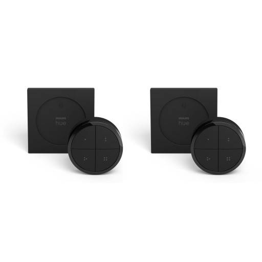 Philips Hue Tap Dial vægkontakt, sort, 2-pak