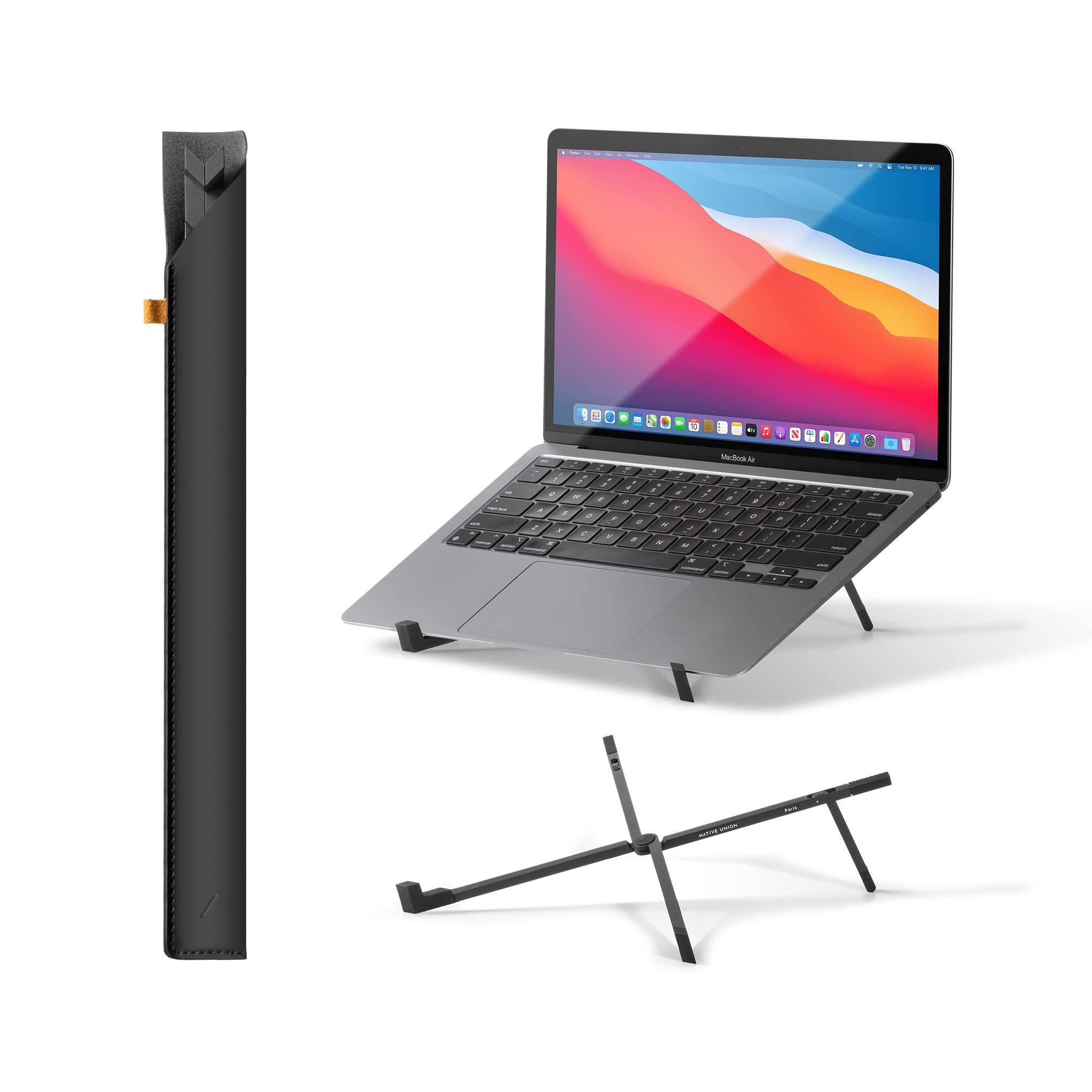 Native Union Folding Laptop Stand – Ultra-Slim Folding & Portable Laptop Stand – Ergonomically Optimized Viewing Angle – for 13-16 Inch