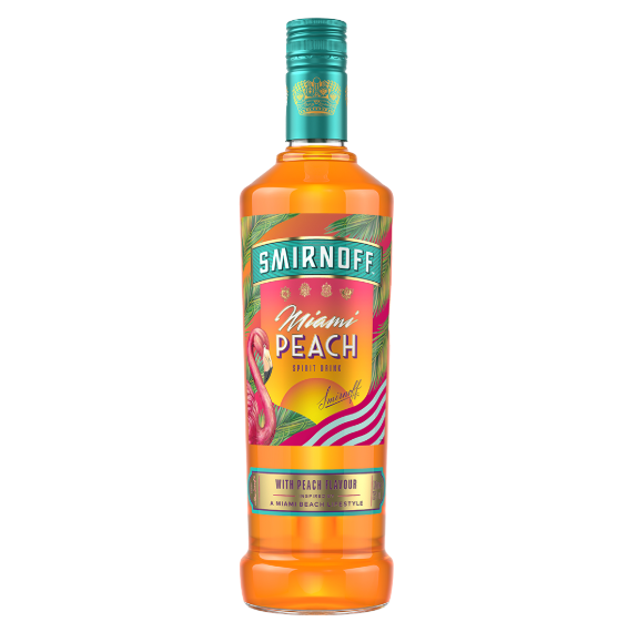 Smirnoff Vodka Miami Peach 37,5% 70 cl