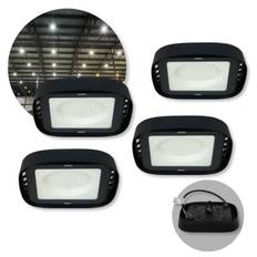 Industriell taklampa | 4-Pack | LED High Bay | 100W | 4000K | 10 000 lm