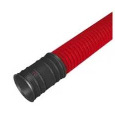 Kabelrør 50mm 6m 750N rød EVOCAB HARD HDPE korrugeret dobbeltvægget