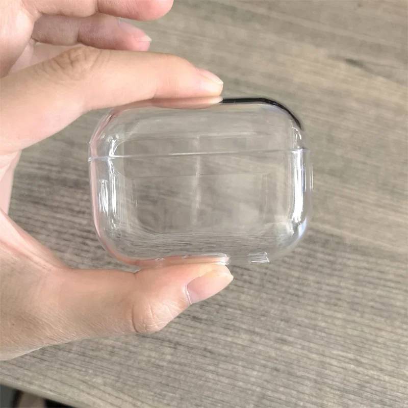 1-5PCS PC transparent Earphone Cases For Airpods 4/3 Case Headphones Protective Case For Apple Airpods Pro 2 Airpods Covers