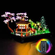 LocoLee Led Licht Set Kompatibel mit LEGO Garten der Stille, Led Beleuchtungs Set Compatible with LEGO 10315 Tranquil Garden Botanical - Nur Lichter Set, Kein Modell (Fernbedienung Version)