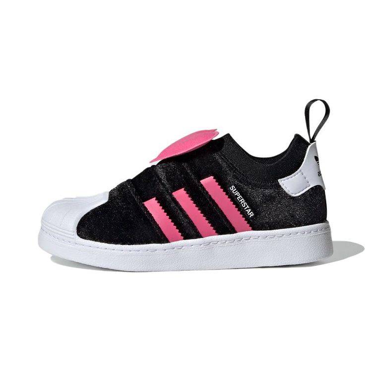 Adidas Superstar 360 2.0 J Valentines Day Kids Sneakers Black Core-Black Pulse-Magenta HQ4124 33