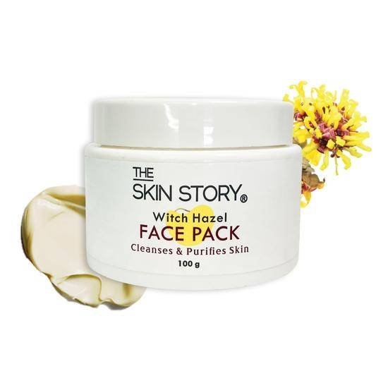 The Skin Story Återmineraliserande trollhassel ansiktsmask | Djuprengörande, tar bort pormaskar | Lämplig för fet hud | Parabenfri 100g