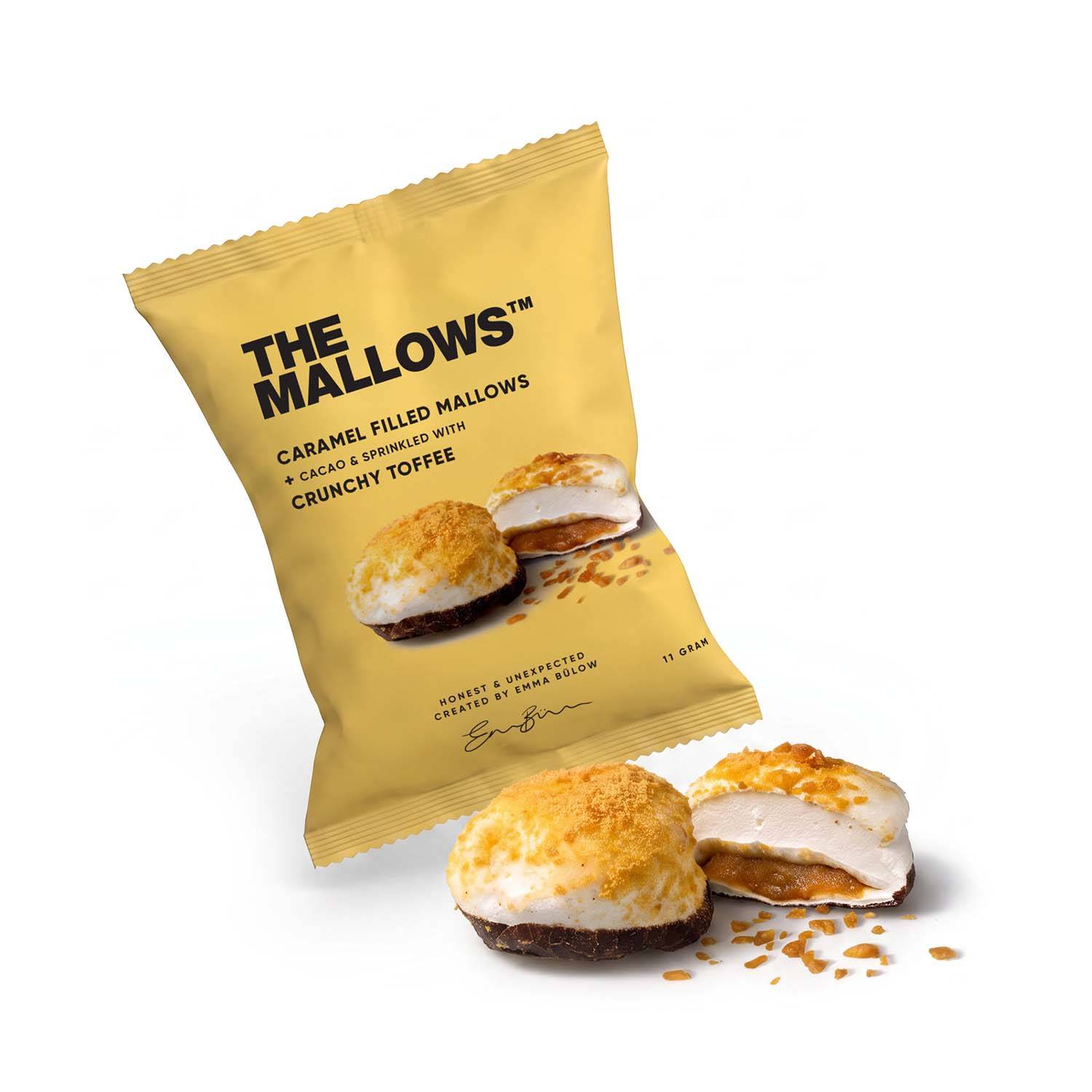 CARAMEL FILLED MALLOWS + CRUNCHY TOFFEE 1 Stk.