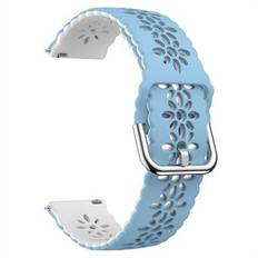 Hollow Plum Blossom Watch Band för Samsung Galaxy Watch6 / Watch6 Classic / Watch 5 / Watch 5 Pro / Watch4 / Watch4 Classic , 20 mm silikonrem i två färger