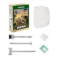Dinosaurie-skelett-utgrävningsset, dino-utgrävningsset – skelett grävande dino-leksak – pedagogiskt realistisk modellleksak, dino-fossilmodell för hem, skola, dagis