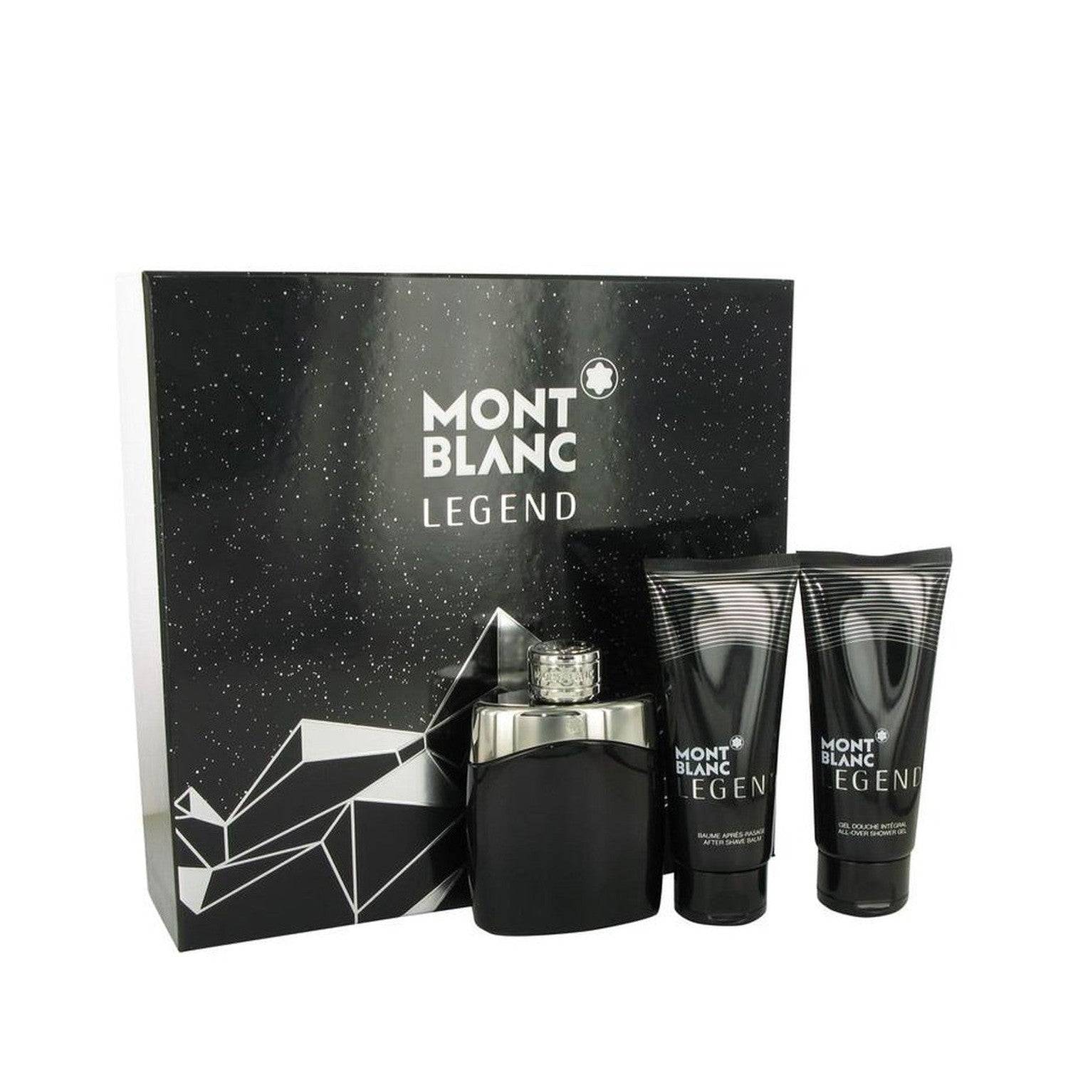 MontBlanc Legend by Mont Blanc Gift Set with Eau De Toilette and Grooming Essentials