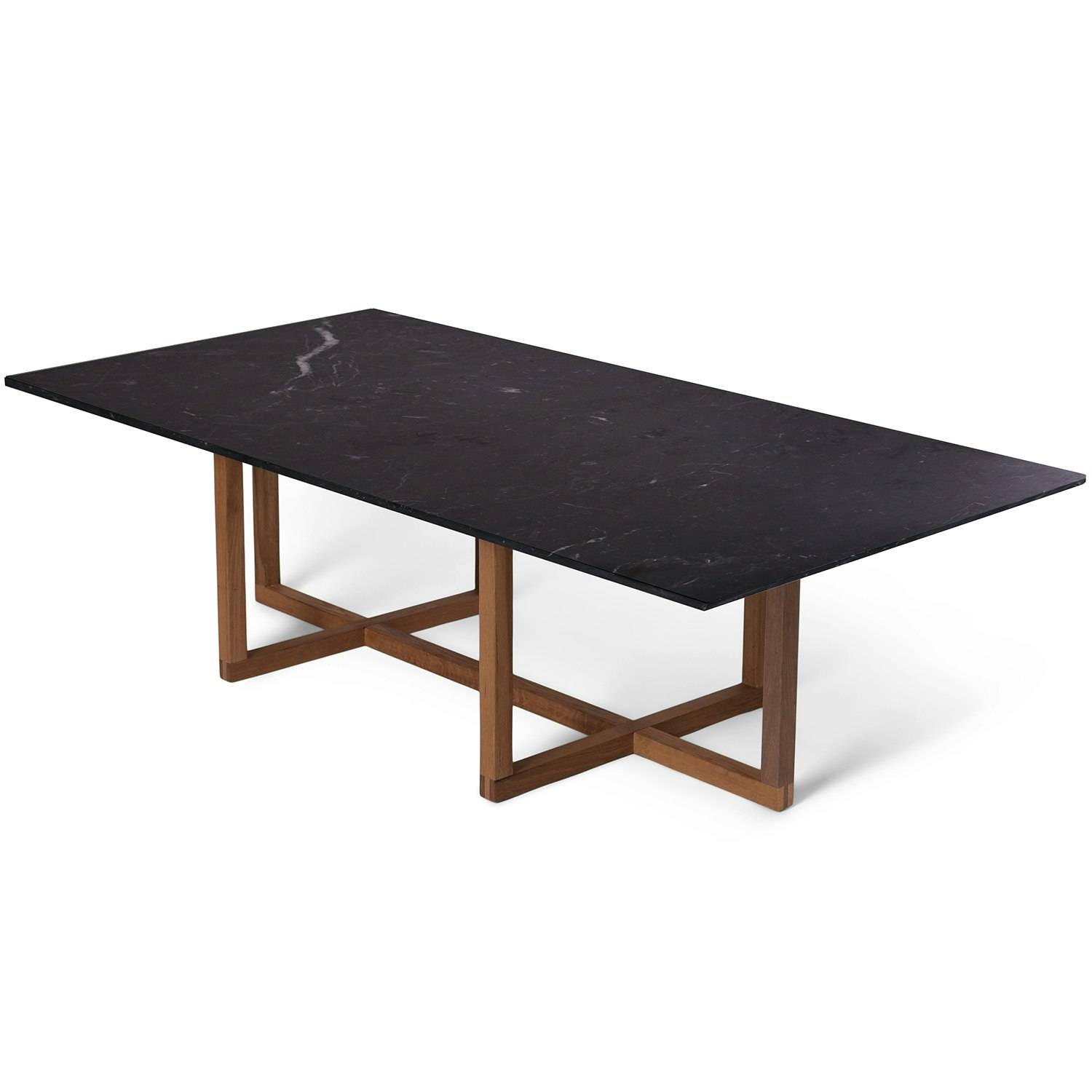 Ox Denmarq Ninety Large Soffbord 140x70x40 Cm Smoked Oak/nero Marquina - Soffbord Marmor Svart - OX40738-24