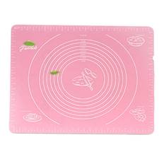 Non Stick Silicone Pastry Mat Thick Silicone Baking Mat with Measurements for Baking Rolling Pastry rosa