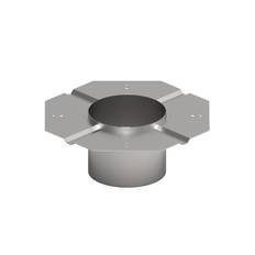exodraft FR2 Flange Ottekantet til stålskorsten - 150
