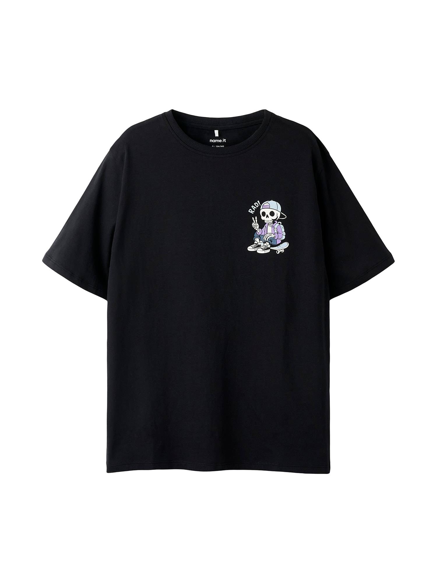 NAME IT Shirts 'NKMLASSE'  lyseblå / lavendel / sort