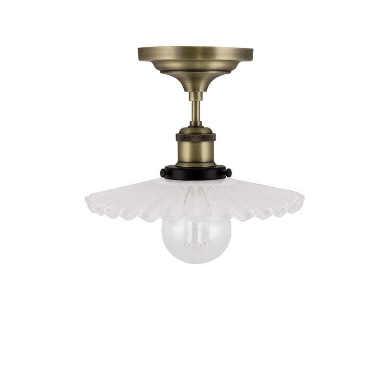 Globen Lighting Cobbler 25 plafond vit/antikmässing