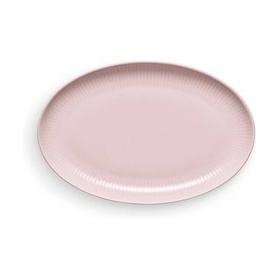 Eva Trio Legio Nova Palette Oval Tallerken - B 16,5 x L 24,5 cm - Porcelæn - Lyserød
