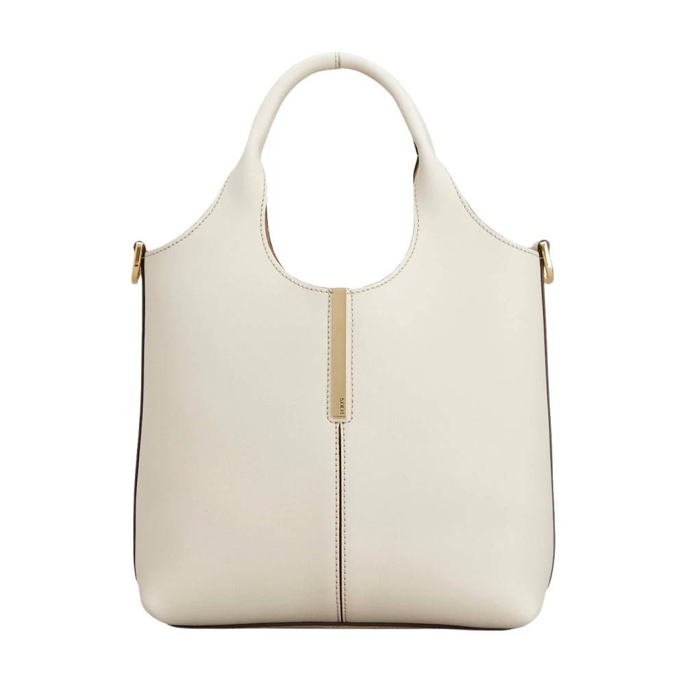 Tod's Mini Læder Shoppingtaske - Tasker - Dame - Hvid - ONE SIZE - Læder