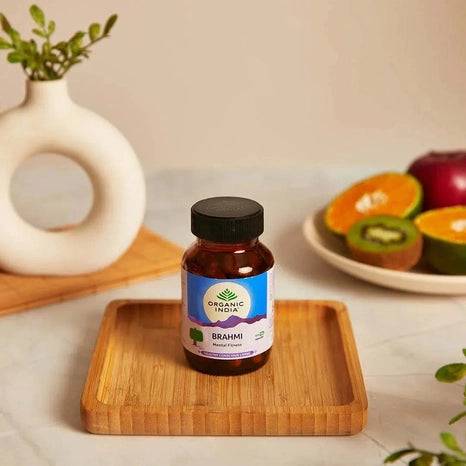 3-pack Organic India (90 kapslar/ glasburkar) Brahmi / Gotu Kola 3-pack