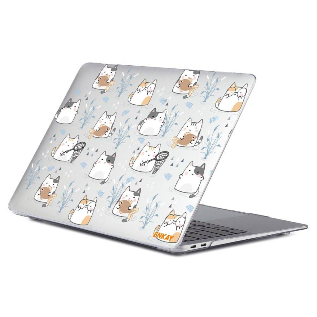 ENKAY HAT PRINCE MacBook Pro 16" cover med mønster - Kat
