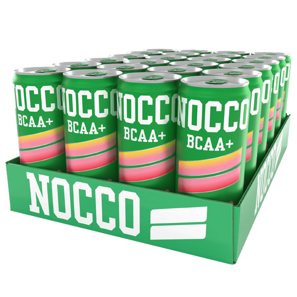 NOCCO BCAA+ Koffeinfri Peachango - 24x330ml. (inkl. SE pant) - Energidrikke.