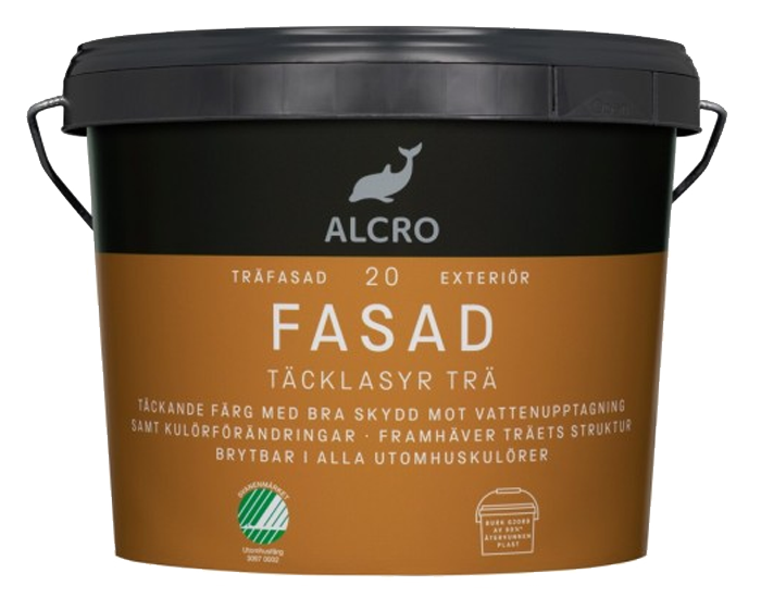 Fasad Täcklasyr - 1L - VIT (Outlet) - Vit (1L [0,9L])