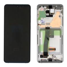 Samsung Galaxy S20 Ultra LCD-skærm uden frontkamera - skyhvid