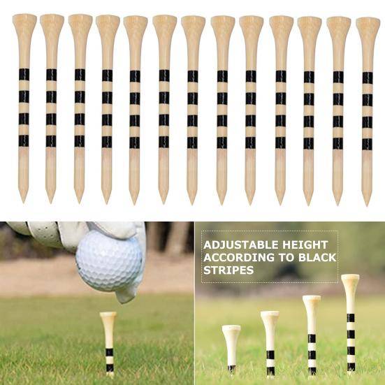 100 st Golftees Robusta Obrytbara Trä Professionell Golfbollshållare Träningshjälpverktyg