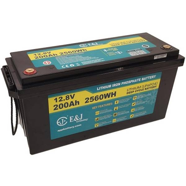E&J Litiumbatteri 12 volt 200Ah (Bluetooth + HEAT)