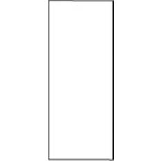 Transportetikett termo falsad 105x220mm 2000 st / förpackning