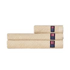 Lexington Herringbone Handduk 70x130 Beige - Oat (70x130)
