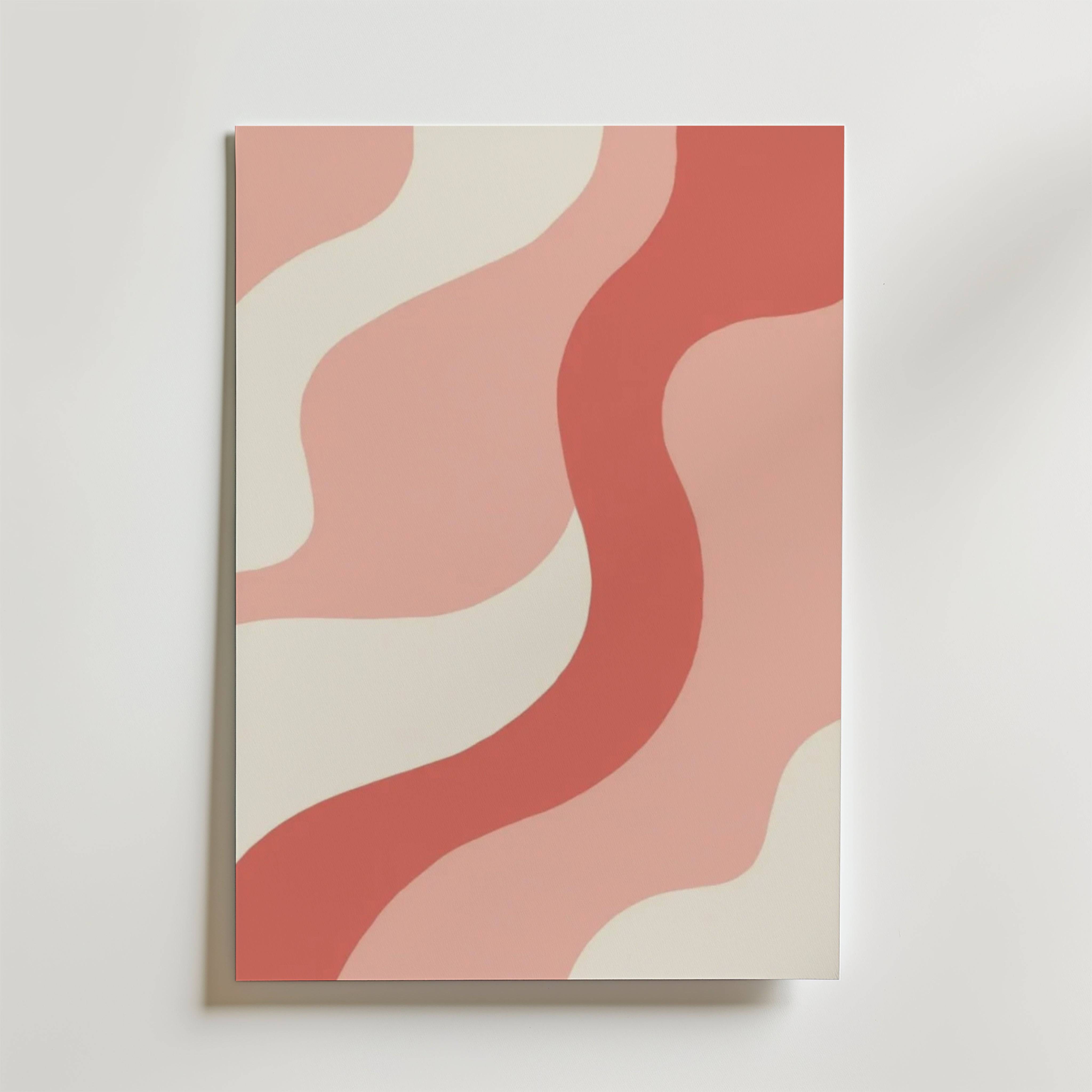 Abstract Colorful Shapes No.3 Poster - Premium Canvas 40x50 cm