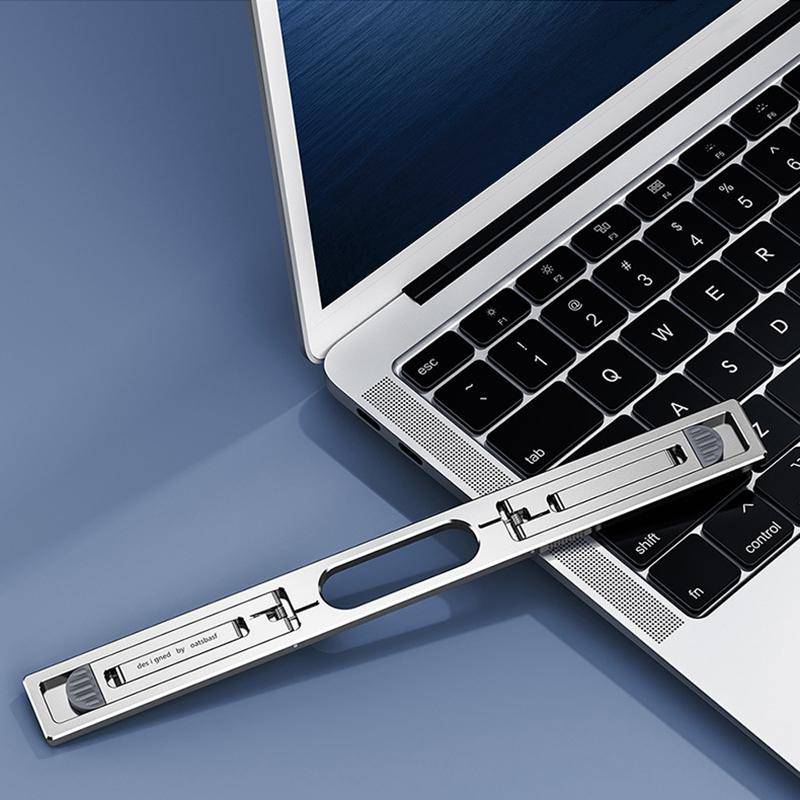 Vertical Laptop Stand 4 Gear Height Adjustable & Foldable Notebook Mount Holder